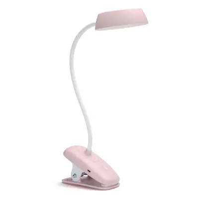 Philips 8719514396876 LED svítidlo s klipem Donutclip 1x3W | 175lm | 4000K - lupa, USB, růžová