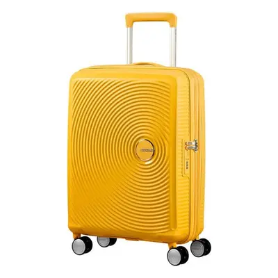 Cestovní kufr American Tourister Soundbox Spinner 55 EXP Golden Yellow