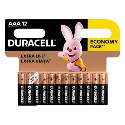 Jednorázová baterie Duracell Basic alkalická baterie 12 ks (AAA)