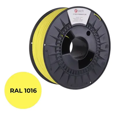 Filament C-TECH filament PREMIUM LINE PETG sírová žlutá RAL1016