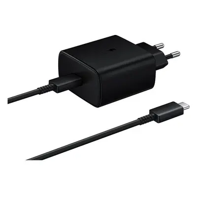 Nabíječka do sítě Samsung cestovní nabíječka 45W + USB-C/USB-C datový kabel Black (Bulk)