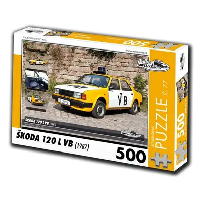 Puzzle Retro-auta Puzzle č. 77 Škoda 120 L VB (1987) 500 dílků