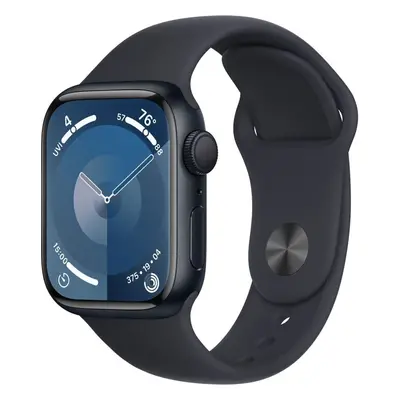 Chytré hodinky Apple Watch Series 9 41mm Temně inkoustový hliník s temně inkoustovým sportovním 