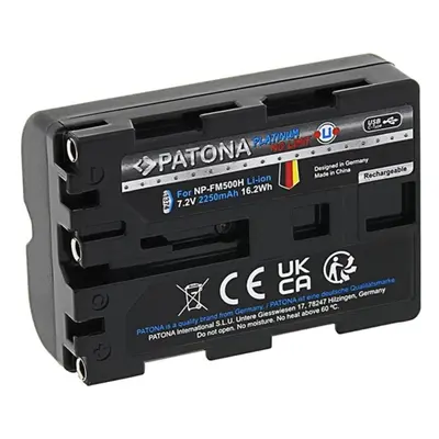 Baterie pro fotoaparát PATONA baterie pro Sony NP-FM500H 2250mAh Li-Ion Platinum USB-C nabíjení