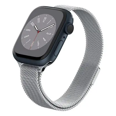 Řemínek Spigen Metal Fit Silver Apple Watch 41mm/40mm/38mm