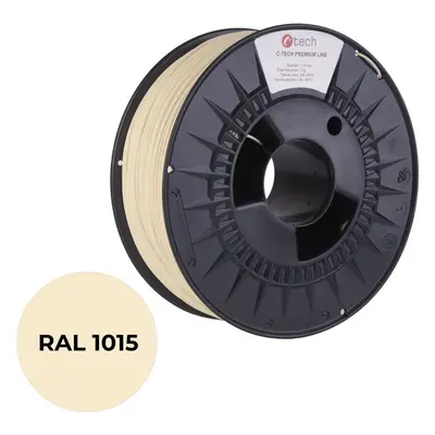 Filament C-TECH filament PREMIUM LINE PETG slonová kost světlá RAL1015