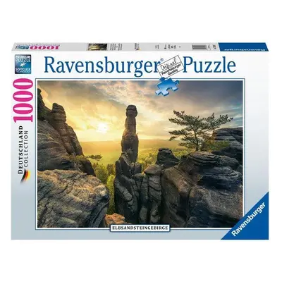 Puzzle Ravensburger 170937 Labské Pískovce za rozbřesku 1000 dílků