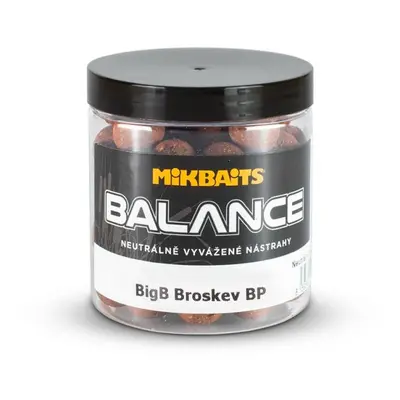 Mikbaits Boilies Balance BiG BigB Broskev Black pepper 250ml 24mm