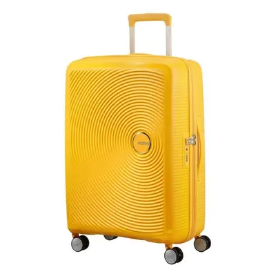 Cestovní kufr American Tourister Soundbox Spinner 67 EXP Golden Yellow