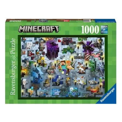 Puzzle Ravensburger puzzle 171880 Challenge Puzzle: Minecraft 1000 dílků