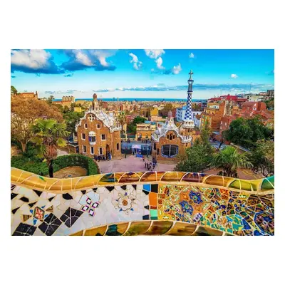 Puzzle Enjoy Výhled z parku Güell, Barcelona 1000 dílků