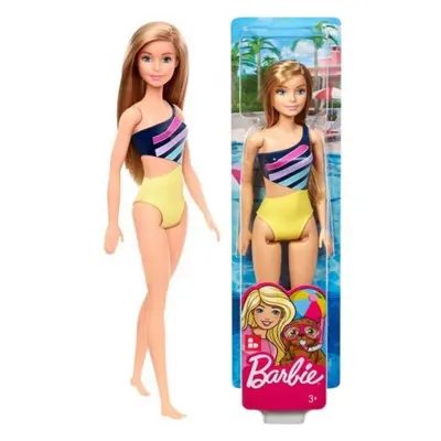 Barbie v pruhovaných plavkách, Mattel GHW41