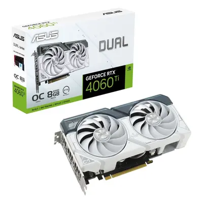 Grafická karta ASUS DUAL GeForce RTX 4060 Ti O8G White