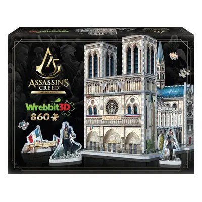 3D puzzle WREBBIT 3D puzzle Assassin's Creed Unity: Notre-Dame 860 dílků