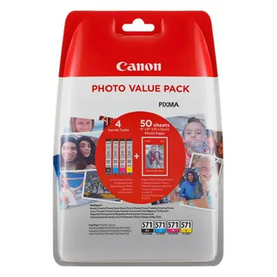 Cartridge Canon XL CLI-571 C/M/Y/BK PHOTO VALUE Multi pack