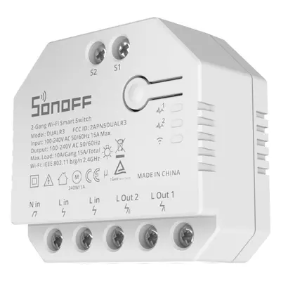 Spínač Sonoff DUALR3 2-Gang Wi-Fi Smart Switch