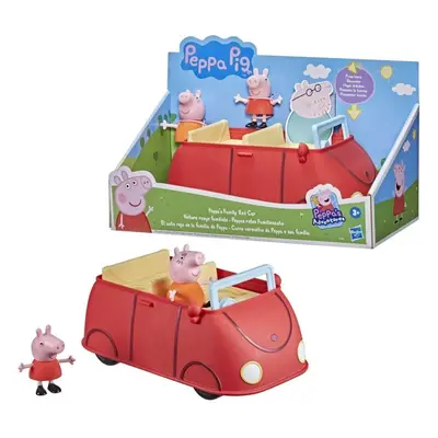 Set figurek a příslušenství Prasátko Peppa Rodinné červené auto