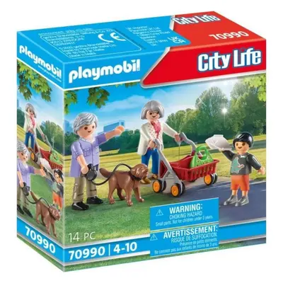 Set figurek a příslušenství Playmobil 70990 Prarodiče s vnukem