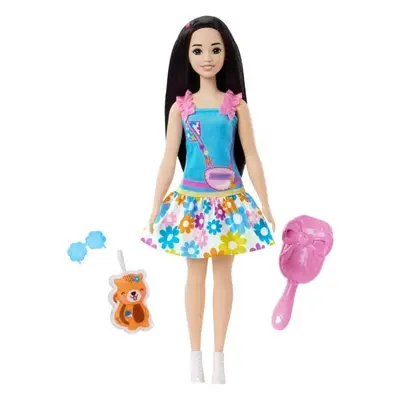 Panenka Barbie Moje První Barbie Panenka - Černovláska S Veverkou