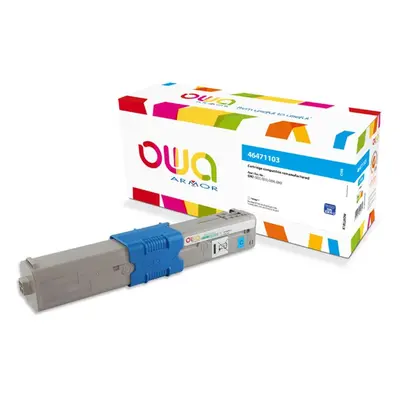 OWA Armor toner kompatibilní s OKI 46471103, 7000st, modrá/cyan