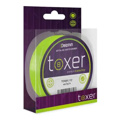 Delphin Šňůra TOXER Fluo zelená 150m 0,20mm 11kg