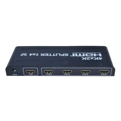 Rozbočovač PremiumCord Externí HDMI Splitter, 4x port HDMI 1.4 černý