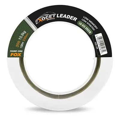 FOX Vlasec Exocet Pro Low Vis Green Leader 100m 0,50mm 15,9kg