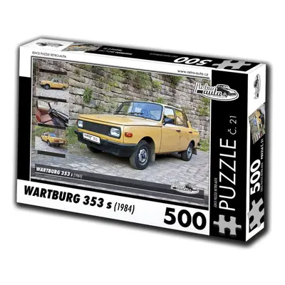 Puzzle Retro-auta Puzzle č. 21 Wartburg 353 s (1984) 500 dílků