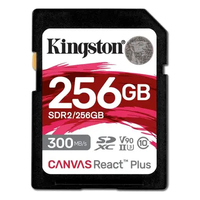 Paměťová karta Kingston SDXC 256GB Canvas React Plus