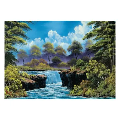 Puzzle Schmidt Puzzle Bob Ross Vodopád na pasece 1000 dílků