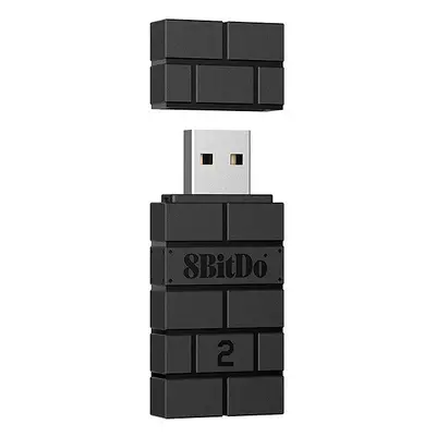 Bluetooth adaptér 8BitDo USB Wireless Adapter 2 - Black - Nintendo Switch / PC