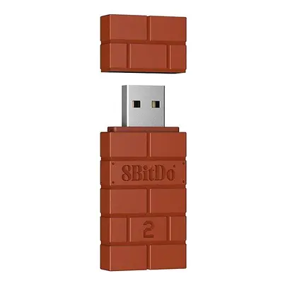 Bluetooth adaptér 8BitDo USB Wireless Adapter 2 - Brown - Nintendo Switch / PC