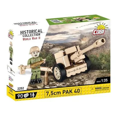 COBI 2252 World War II Německé protitankové dělo 7,5 cm PaK 40