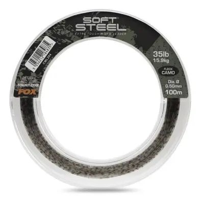 FOX Vlasec Soft Steel Leader Fleck Camo 100m 0,50mm 15,9kg