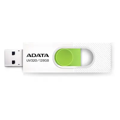 Flash disk ADATA UV320 128GB, bílo-zelená