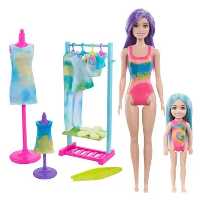 Panenka Barbie Color Reveal Neonová Batika Dárkový Set