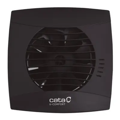 Koupelnový ventilátor CATA UC 10 H Black, hygro, časovač, černý