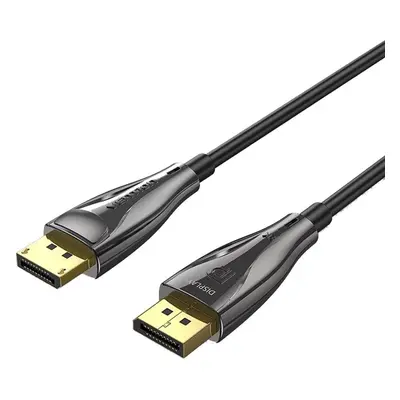 Video kabel Vention Optical DP 1.4 (Display Port) Cable 8K 5M Black Zinc Alloy Type