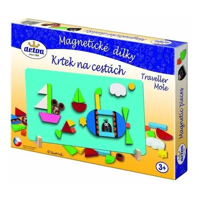 Puzzle Detoa Krteček na cestách - Magnetické dílky