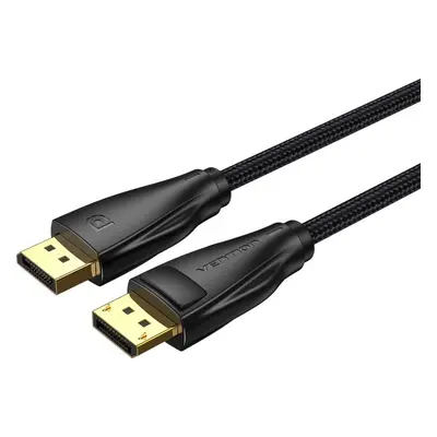 Video kabel Vention Cotton Braided DP 1.4 (Display Port) 10M Black