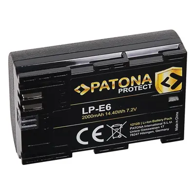 Baterie pro fotoaparát PATONA pro Canon LP-E6 2000mAh Li-Ion Protect