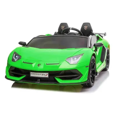 Dětské elektrické auto Elektrické autíčko Lamborghini Aventador 24V dvoumístné, zelené lakované