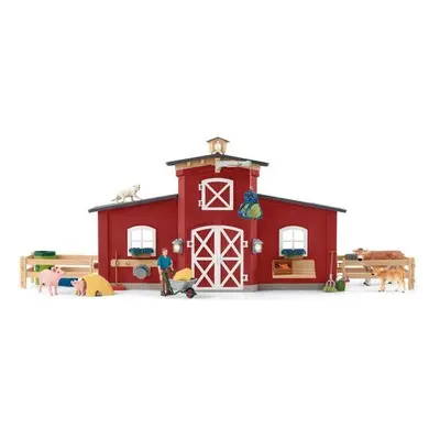 Set figurek a příslušenství Schleich Velká stodola se zvířaty a příslušenstvím 42606