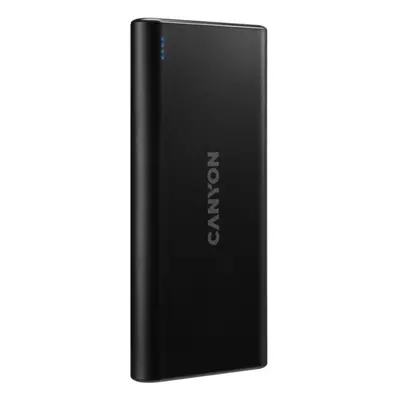 CANYON powerbanka PB-106B,10000mAh Li-poly,Input 5V/2A (Micro-USB/USB-C),Output 5V/2.1A (2xUSB-A