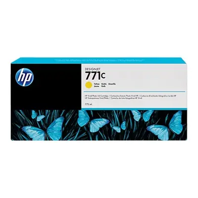 HP originální ink B6Y10A, HP 771C, yellow, 775ml, HP Designjet Z6200, Z6600, Z6800