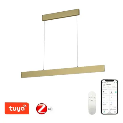 LED světlo IMMAX NEO LISTON Smart závěsné svítidlo 118cm 18W zlaté Zigbee 3.0