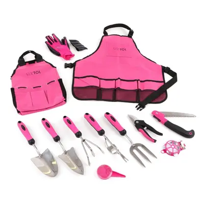 Set zahradního nářadí SIXTOL Sada zahradního nářadí GARDEN PINK 12