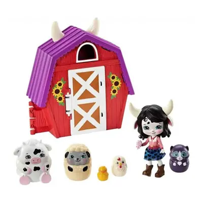 ENCHANTIMALS Tajné útočiště nejlepších přátel, Cambrie Cow Farmhouse, Mattel GTM48