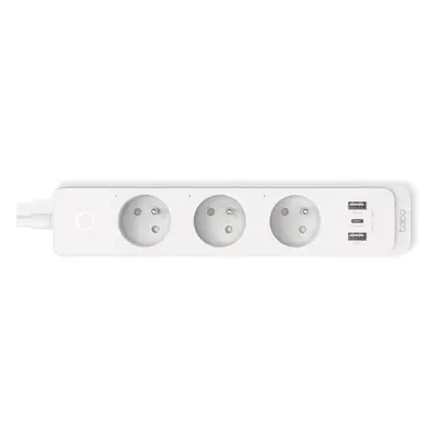 Chytrá zásuvka TP-Link Tapo P300, 3x 230V, 3x USB (2xA, 1xC), WiFi, Homekit, PD/QC fast charge