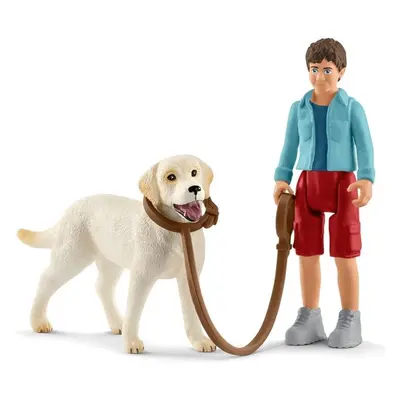 Schleich 42478 Procházka s Labradorským retrívrem